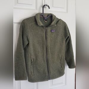 Patagonia Heather Geeen Sweater Kids Size Medium